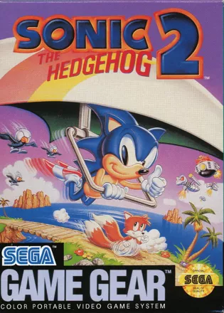Sonic the Hedgehog 2 Game Gear Front Cover