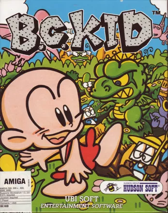Bonk&#x27;s Adventure Amiga Front Cover