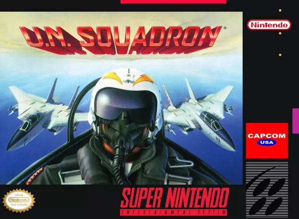 U.N. Squadron SNES Front Cover