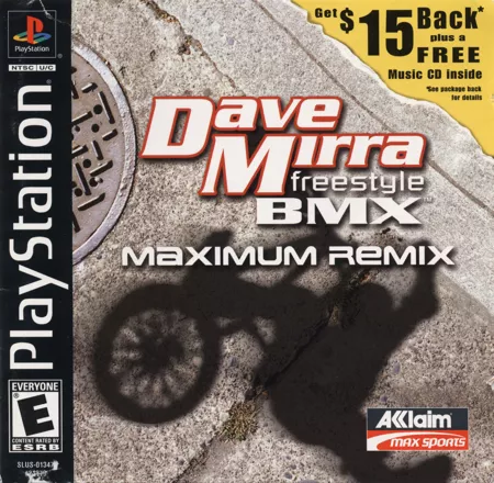 Dave Mirra Freestyle BMX: Maximum Remix PlayStation Front Cover