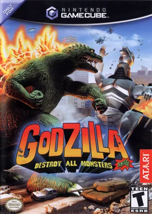 Godzilla: Destroy All Monsters Melee GameCube Front Cover