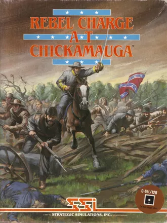 Rebel Charge at Chickamauga Commodore 64 Front Cover