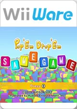 Pop &#x27;Em Drop &#x27;Em Samegame Wii Front Cover