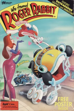 Who Framed Roger Rabbit Apple II Front Cover