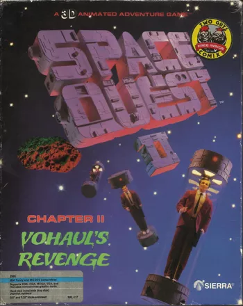 Space Quest II: Chapter II - Vohaul&#x27;s Revenge DOS Front Cover
