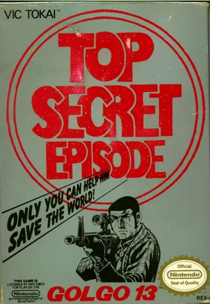 Golgo 13: Top Secret Episode NES Front Cover