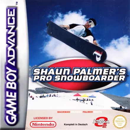 Shaun Palmer&#x27;s Pro Snowboarder Game Boy Advance Front Cover
