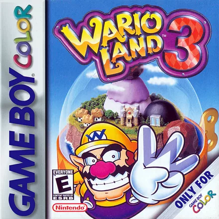 Wario Land 3 Game Boy Color Front Cover