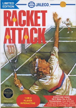 Racket Attack NES Front Cover