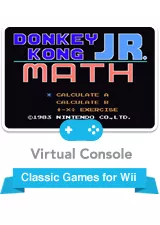 Donkey Kong Jr. Math Wii Front Cover