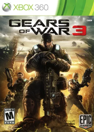Gears of War 3 Xbox 360 Front Cover