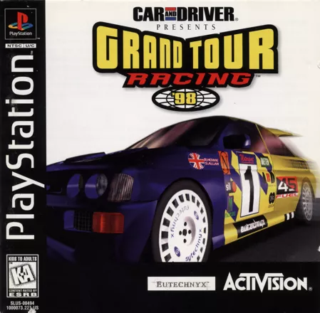 Car and Driver Presents Grand Tour Racing &#x27;98 PlayStation Front Cover