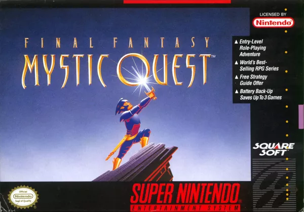 Final Fantasy: Mystic Quest SNES Front Cover