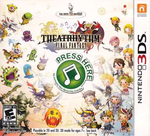 Theatrhythm: Final Fantasy Nintendo 3DS Front Cover