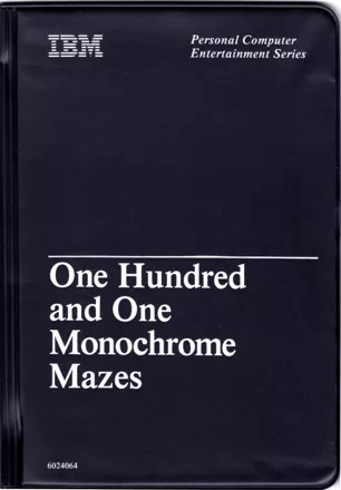 One Hundred and One Monochrome Mazes DOS Front Cover