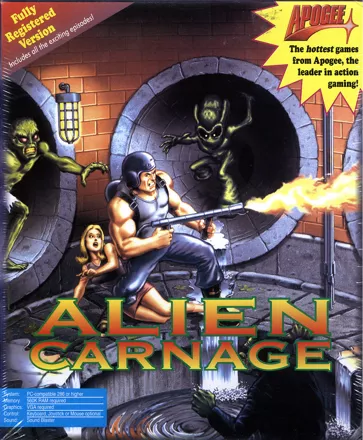 Alien Carnage DOS Front Cover