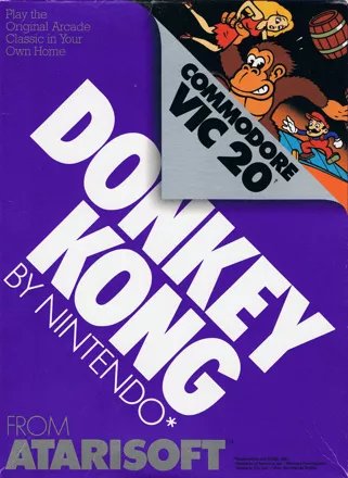 Donkey Kong VIC-20 Front Cover