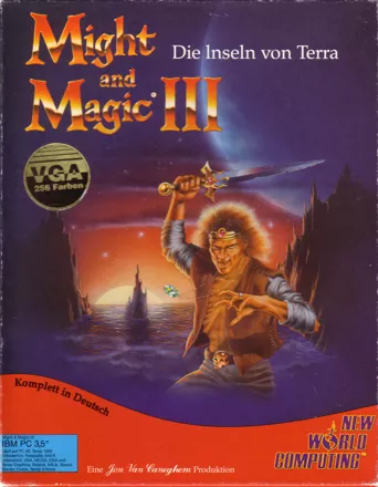 Might and Magic III: Isles of Terra DOS Front Cover