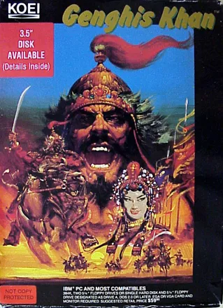 Genghis Khan DOS Front Cover