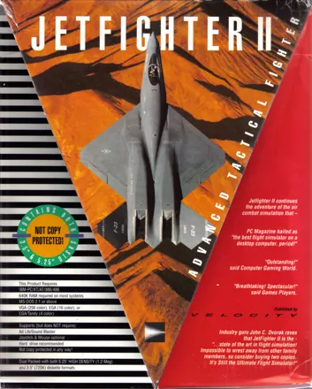 JetFighter II: Advanced Tactical Fighter DOS Front Cover