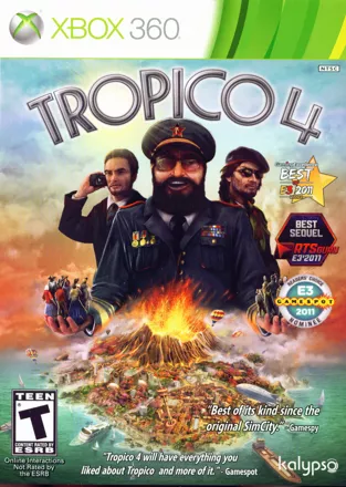 Tropico 4 Xbox 360 Front Cover