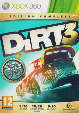 DiRT 3: Complete Edition Xbox 360 Front Cover
