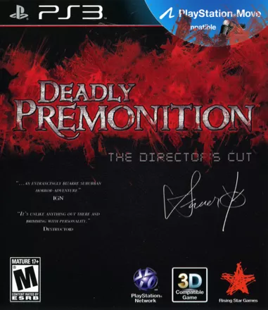 Deadly Premonition: The Director&#x27;s Cut PlayStation 3 Front Cover