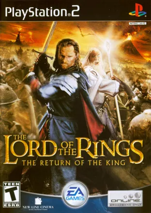 The Lord of the Rings: The Return of the King PlayStation 2 Front Cover