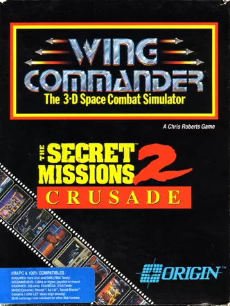Wing Commander: The Secret Missions 2 - Crusade DOS Front Cover