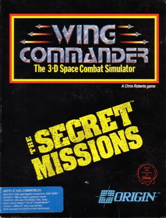 Wing Commander: The Secret Missions DOS Front Cover
