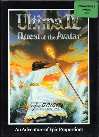 Ultima IV: Quest of the Avatar Amiga Front Cover