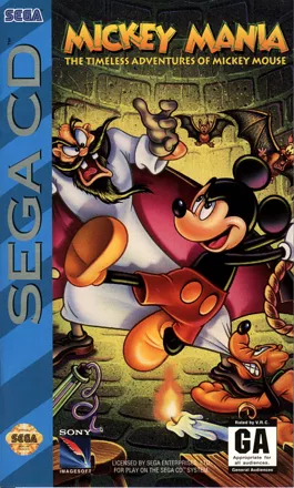 Mickey Mania SEGA CD Front Cover