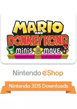 Mario and Donkey Kong: Minis on the Move Nintendo 3DS Front Cover