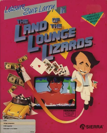 Leisure Suit Larry in the Land of the Lounge Lizards Amiga Front Cover