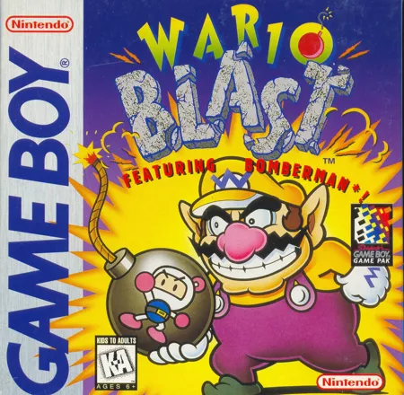 Wario Blast featuring Bomberman! Game Boy Front Cover