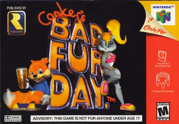 Conker&#x27;s Bad Fur Day Nintendo 64 Front Cover