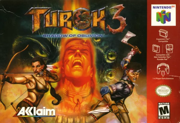 Turok 3: Shadow of Oblivion Nintendo 64 Front Cover