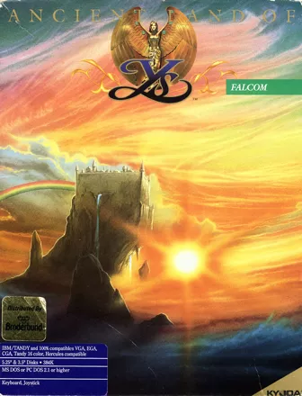Ys: The Vanished Omens DOS Front Cover