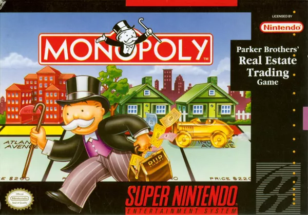 Monopoly SNES Front Cover