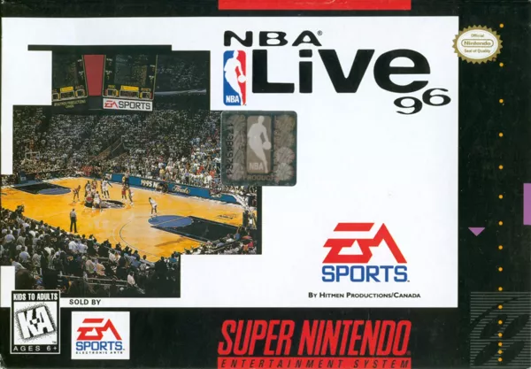 NBA Live 96 SNES Front Cover