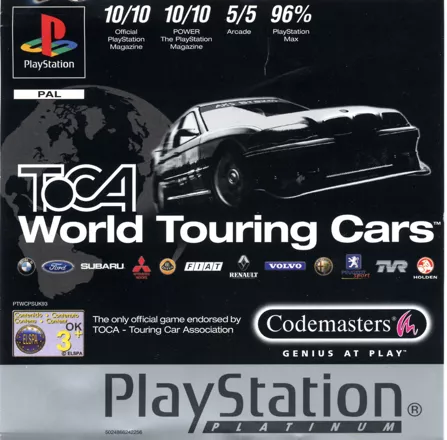 Jarrett &#x26; Labonte Stock Car Racing PlayStation Front Cover