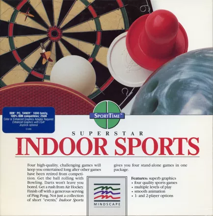 Superstar Indoor Sports DOS Front Cover