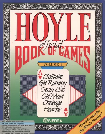 Hoyle: Official Book of Games - Volume 1 DOS Front Cover