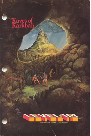 Kaves of Karkhan Apple II Front Cover