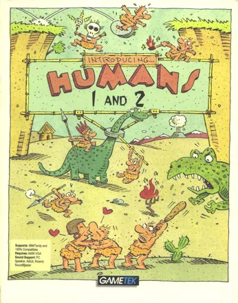Humans 1 and 2 DOS Front Cover