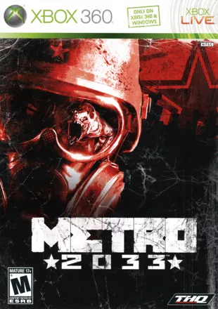 Metro 2033 Xbox 360 Front Cover