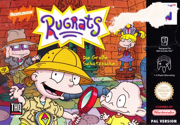 Rugrats: Scavenger Hunt Nintendo 64 Front Cover
