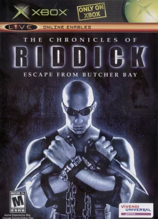 The Chronicles of Riddick: Escape from Butcher Bay Xbox Front Cover