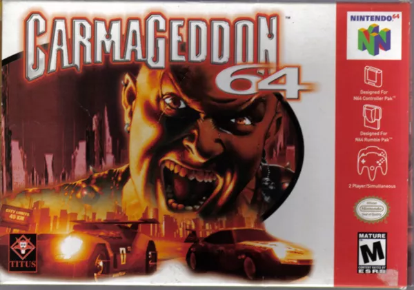 Carmageddon 2: Carpocalypse Now Nintendo 64 Front Cover