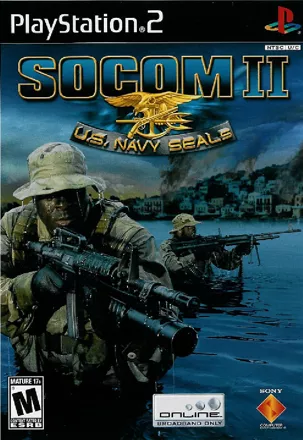 SOCOM II: U.S. Navy SEALs PlayStation 2 Front Cover